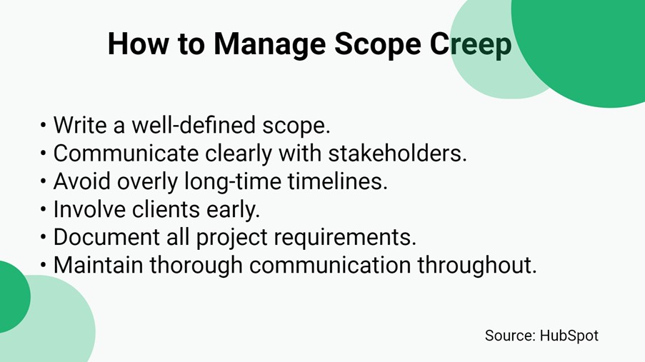 Project Management Scope Creep Tips